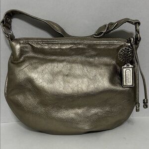 Coach Metallic Shoulder Hobo